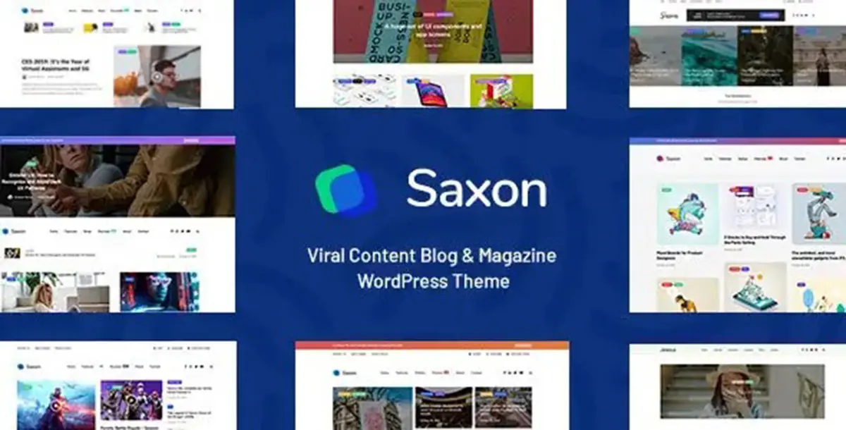 Saxon v1.9.3 – Viral Content Blog & Magazine Marketing WordPress Theme